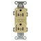 Hubbell Wiring Device-Kellems Straight Blade Receptacle, 5-15R, 15 A, 125V AC, 2 Pole, 3 Wire, Grounded BR15C2I - alternate 5